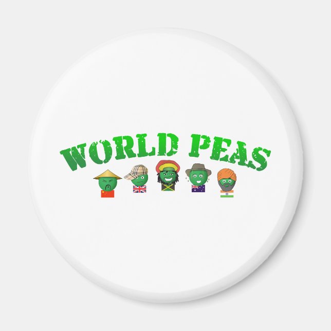World Peas Magnet (Front)