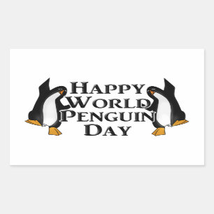 World Penguin Day Rectangular Sticker