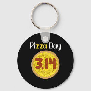 World Pi Day Pizza Pun Shirt 3.14 Pizza Pi Key Ring
