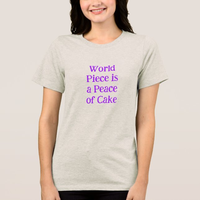 World Piece  / Give Piece Tee Shirt (Front)