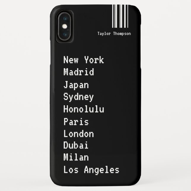 World Places Travel Inspired Custom Case-Mate iPhone Case (Back)