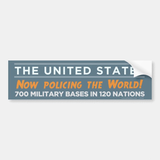 World Police USA Bumper Sticker (Front)