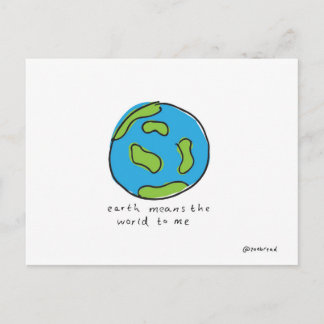 world postcard