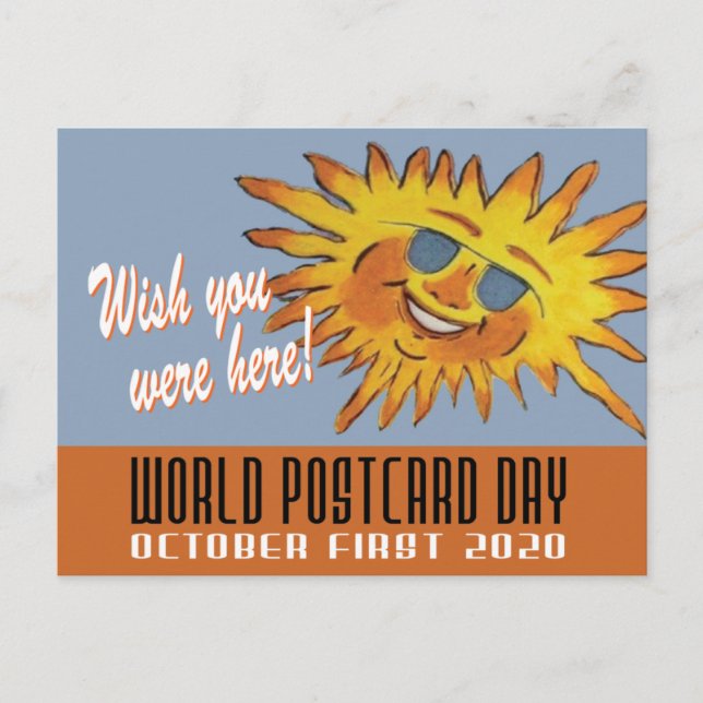 World Postcard Day Wish You Were Here Sun (Front)