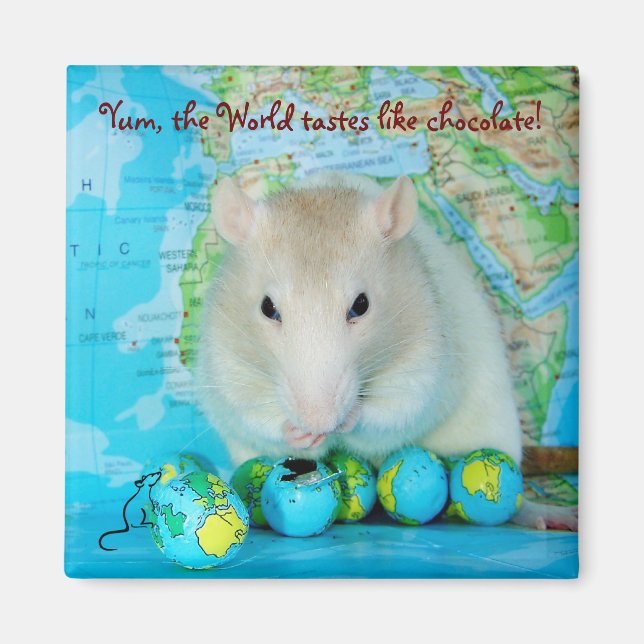 World Rat Day magnet (Front)