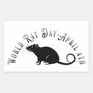 World Rat Day Rectangular Sticker