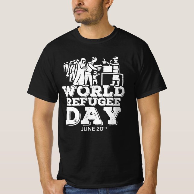 World refugee day retro T-Shirt (Front)