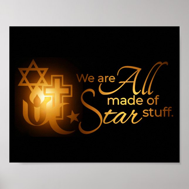 World religions all made of star stuff   poster (Front)