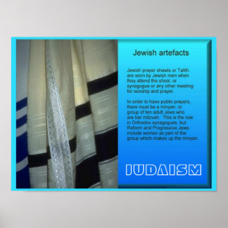 World Religions, Jewish artifacts Poster
