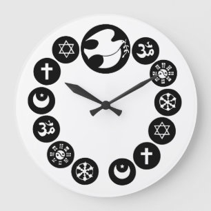 World Religions Large Clock