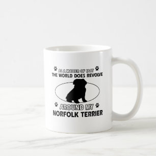World revolves around my norfolk terrier coffee mug