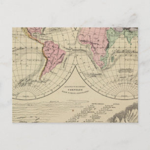 World, river systems postcard