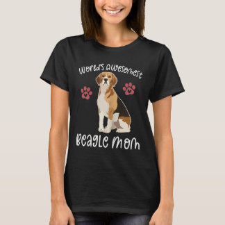 World S Awesomest Beagle Mum Dog T-Shirt