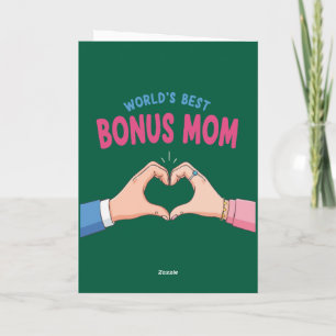  World’s Best Bonus Mum Heart Hands Gift Card