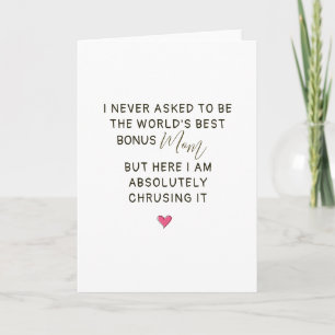 World’s Best Bonus Mum Quote Card