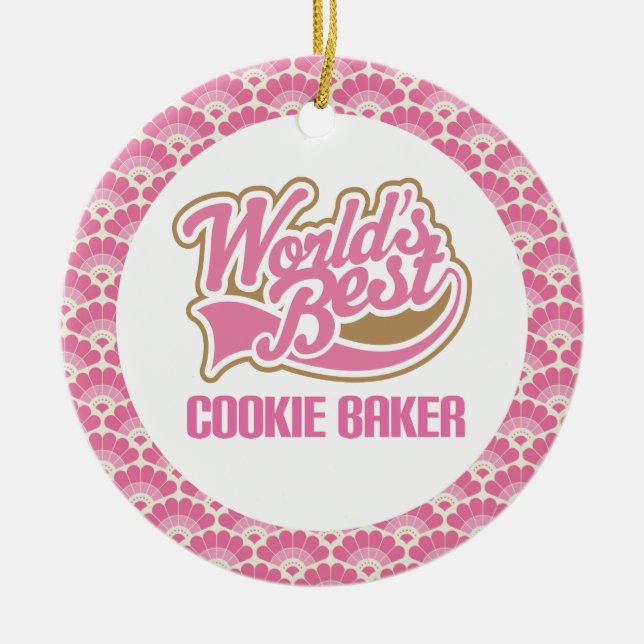 World’s Best Cookie Baker Gift Ornament (Front)