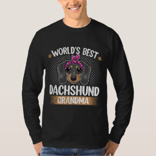 World S Best Dachshund Grandma Dog Grandmother T-Shirt