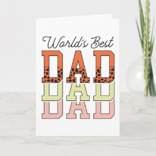 World’s Best Dad: A Bold Statement in Style Card