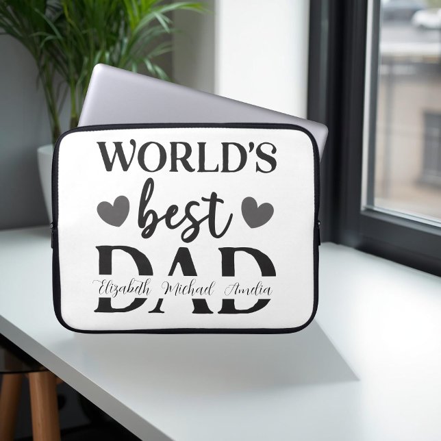 World’s Best Dad Personalised Laptop Case (Creator Uploaded)