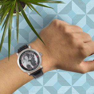 World’s Best Dad with hearts Watch