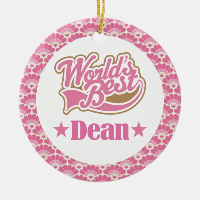 World’s Best Dean Gift Ornament (Front)