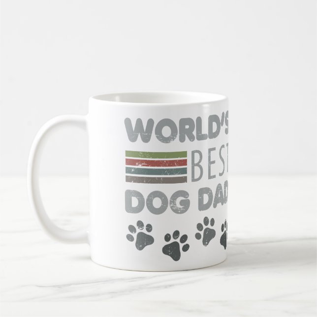 World’s Best Dog Dad Coffee Mug (Left)