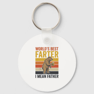 World’s Best Farter Funny Father Bear Key Ring