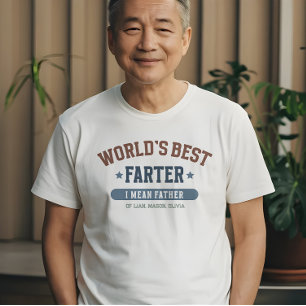 World’s Best Father Funny Personalized  T-Shirt