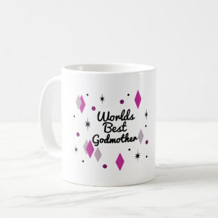 World’s Best Godmother Midcentury Coffee Mug