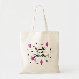 World’s Best Godmother Midcentury Tote Bag