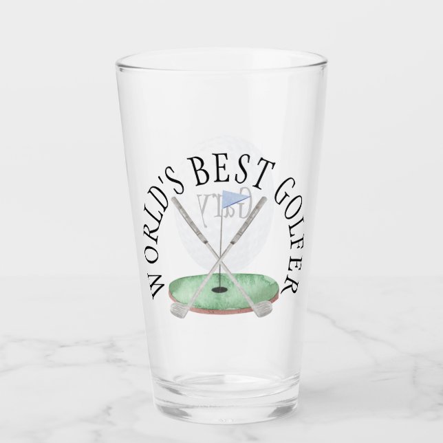 World’s Best Golfer Glass (Front)