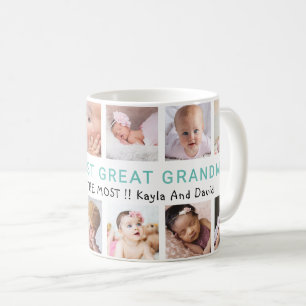 World’s Best Great Grandma Grandkids 12 Photo   Coffee Mug