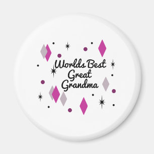 World’s Best Great Grandma Midcentury Magnet
