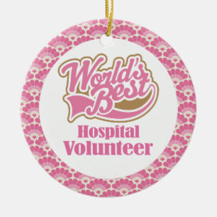 World’s Best Hospital Volunteer Gift Ornament