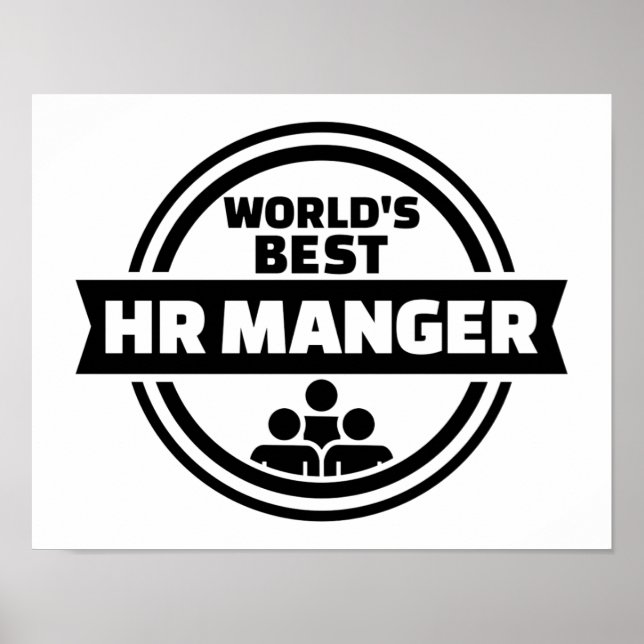 World’s best HR Manager Poster (Front)