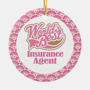 World’s Best Insurance Agent Gift Ornament