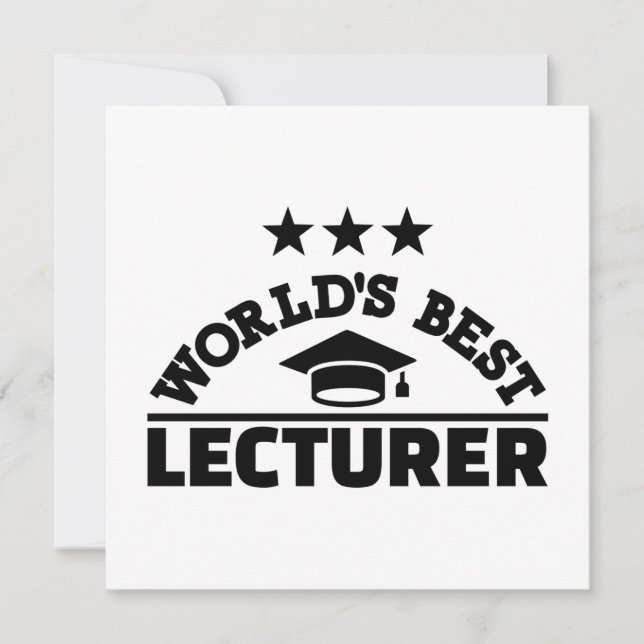 World’s best lecturer (Front)