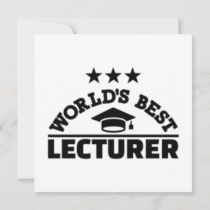 World’s best lecturer