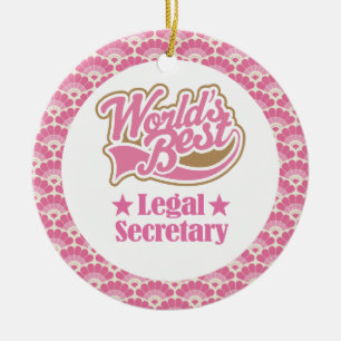 World’s Best Legal Secretary Gift Ornament