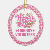 World’s Best Library Volunteer Gift Ornament (Left)