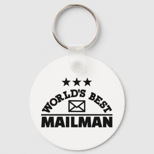 World’s best mailman key ring