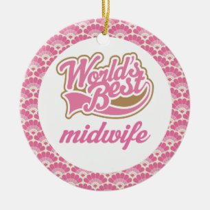 World’s Best Midwife Gift Ornament