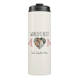 World’s Best Mom – Photo Collage Gift    Thermal Tumbler