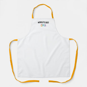 World’s Best Oma Whimsical Letters Apron