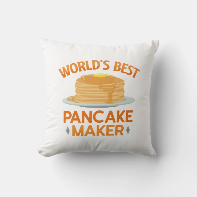 World’s Best Pancakes Maker Cushion (Front)