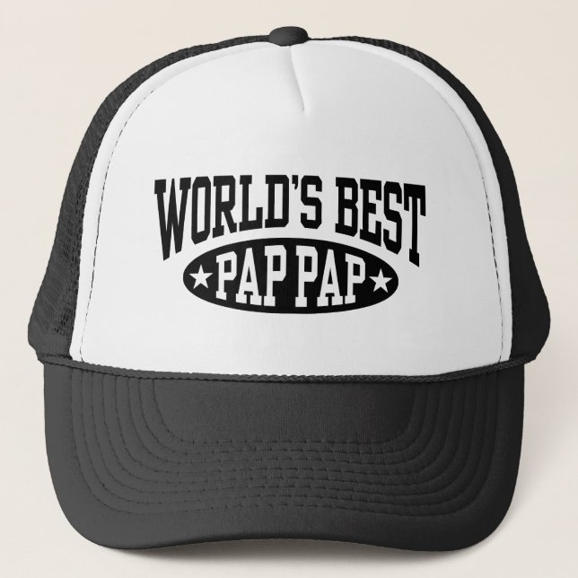 World’s Best Pap Pap Trucker Hat (Front)