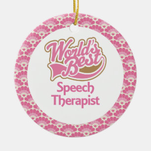 World’s Best Speech Therapist Gift Ornament