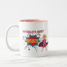 World’s best SUPERBOSS – Funny boss mug – Women