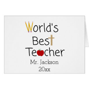 World’s Best Teacher Cool School Supplies