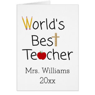 World’s Best Teacher Cool School Supplies